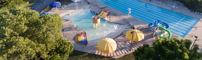 Outdoor pool at YMCA