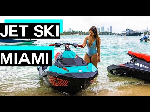 MIAMI LIFE : JET SKI IN BISCAYNE BAY MIAMI WITH WHITSKI RENTALS