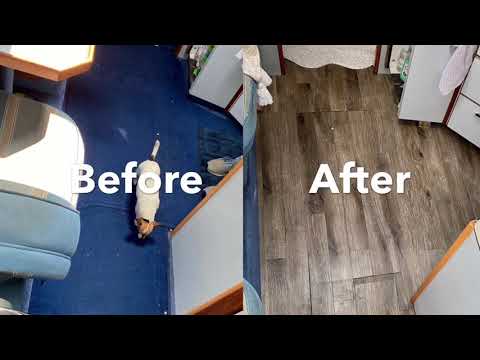 How to install vinyl plank in a boat