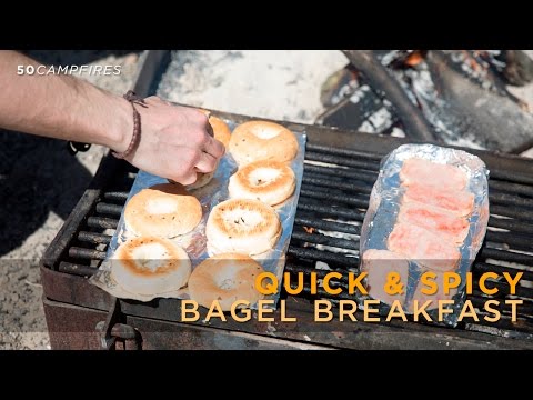 Quick Spicy Bagel Breakfast For The Campsite