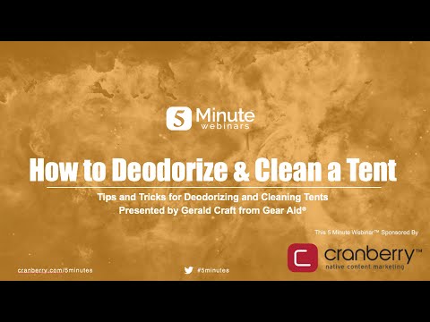 How to Deodorize &amp; Clean a Tent