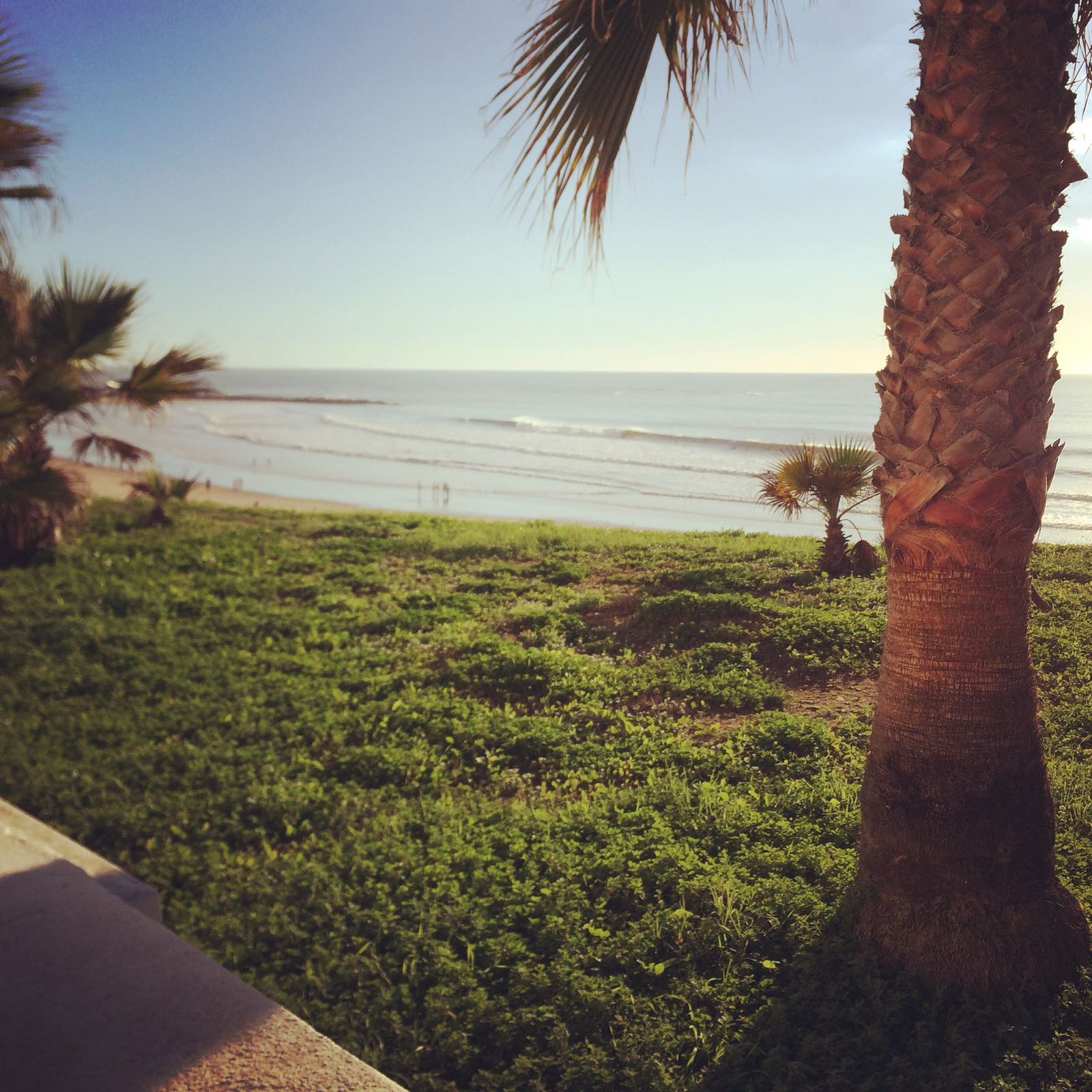 Beach break of the ancient town Cádiz