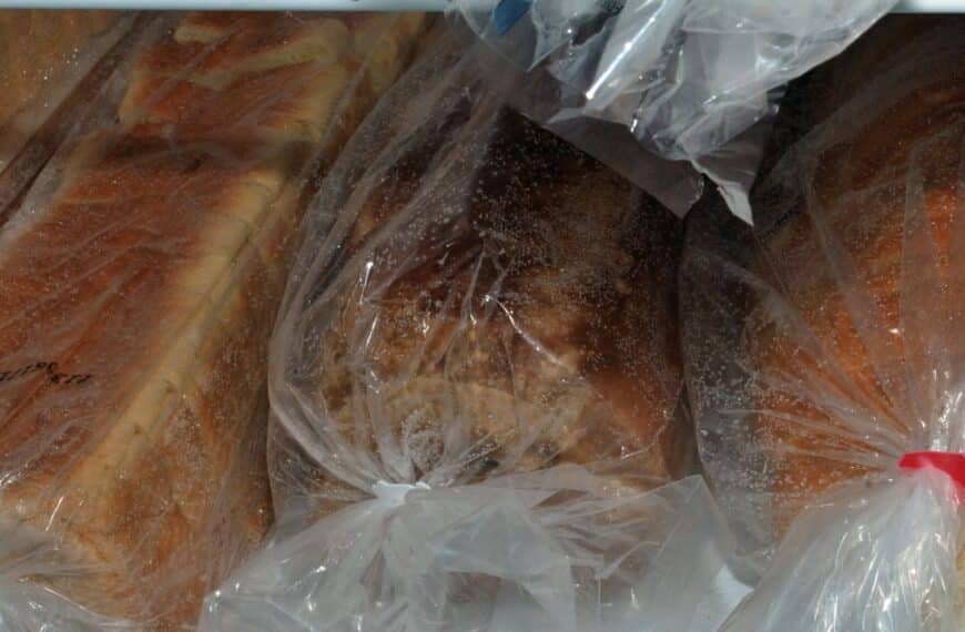 bread in the freezer