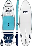 ISLE Pioneer Inflatable Stand Up Paddle Board & iSUP Bundle Accessory Pack - 10'6