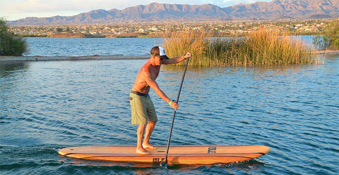 guy on paddle board