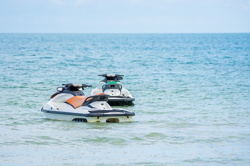 jet skis in ocean