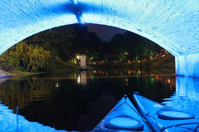 night kayak