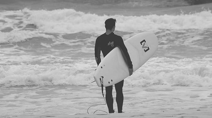 surfer in water