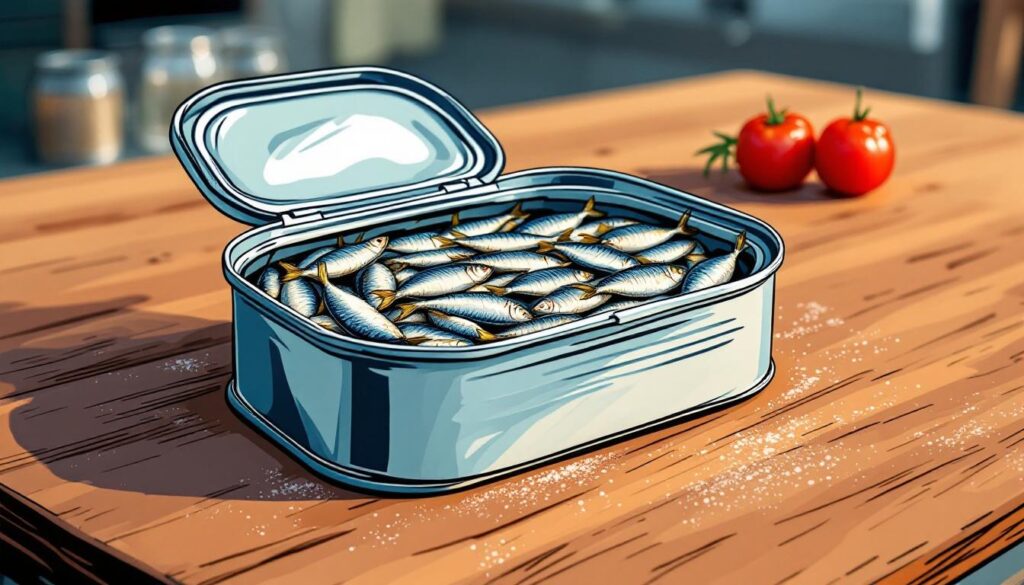 open can of sardines