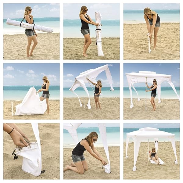 easy beach cabana setup