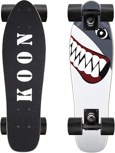 KO-ON Skateboard Complete Skateboards 22 Inch Mini Cruiser Skateboards for Beginners Kids Boys and Girls