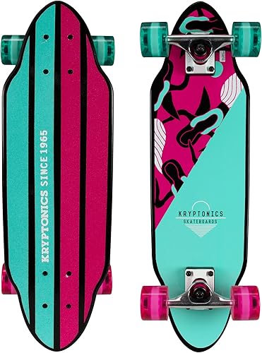 Kryptonics Mini Cutaway Cruiser Skateboard - Complete 26