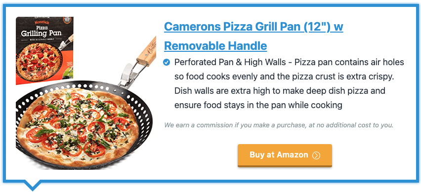 Camerons Pizza Grill Pan (12") w Removable Handle