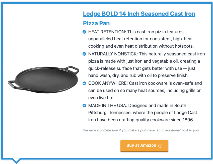 Lodge BOLD 14 Inch Seasoned Cast Iron Pizza Pan