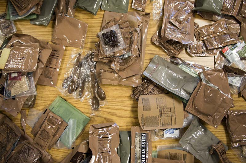 MREs on table