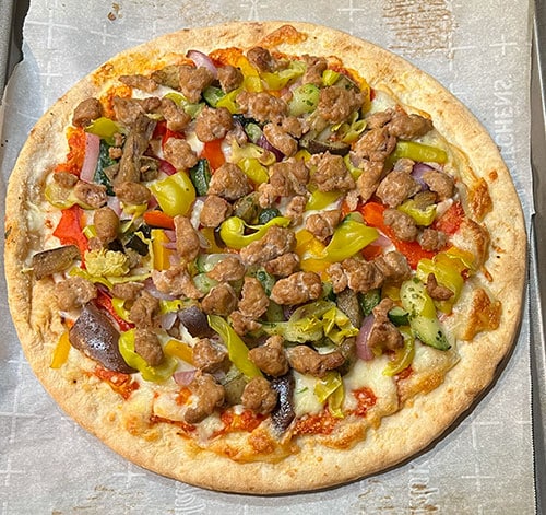 Trader Joes Organic Roasted Vegetable Pizza