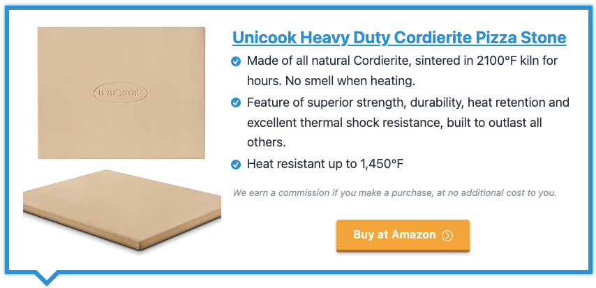 Unicook Heavy Duty Cordierite Pizza Stone