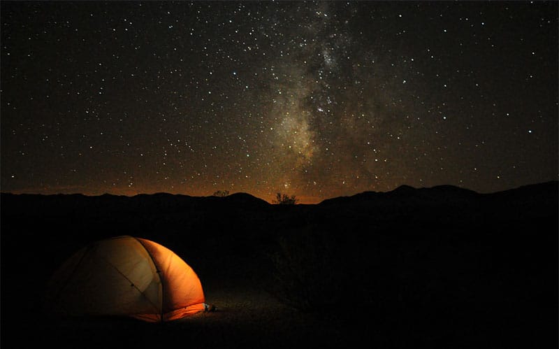 camping in death valley