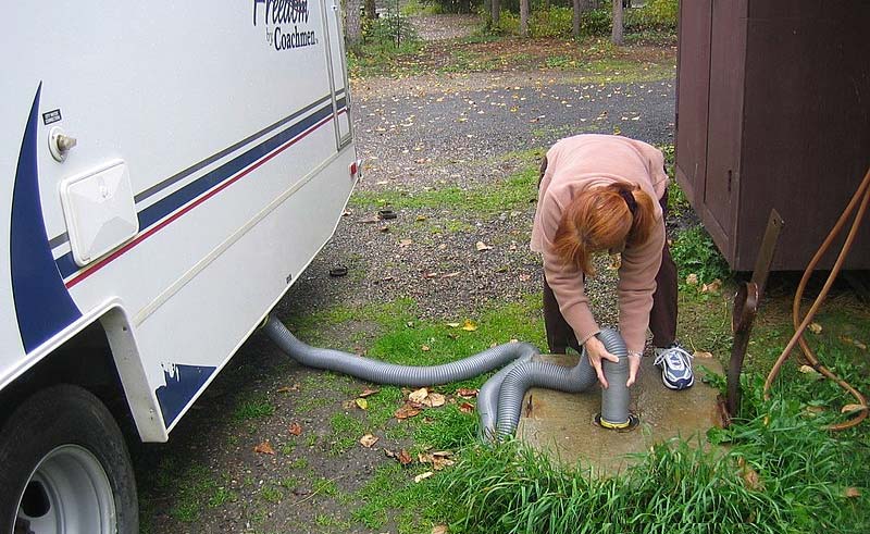 dumping the RV tank