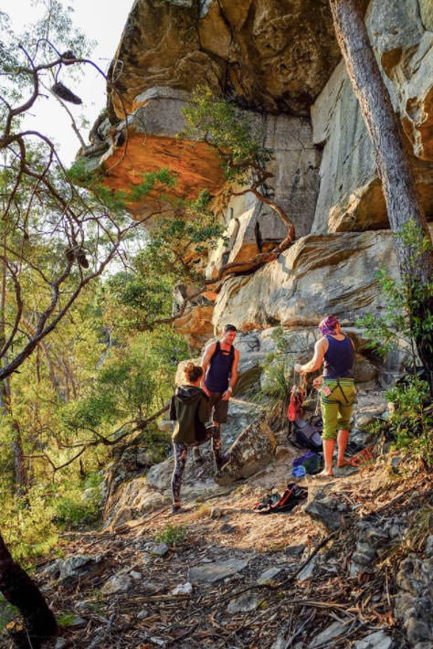 group going climbing