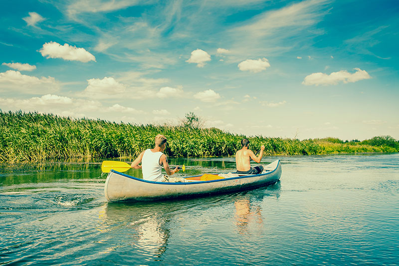 guys in canoe