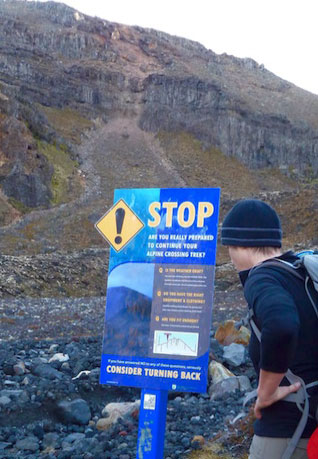 hiking sign