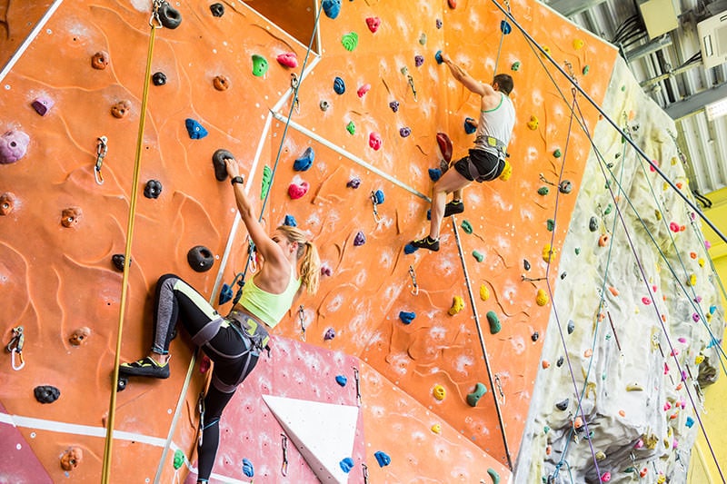 indoor rock climbing