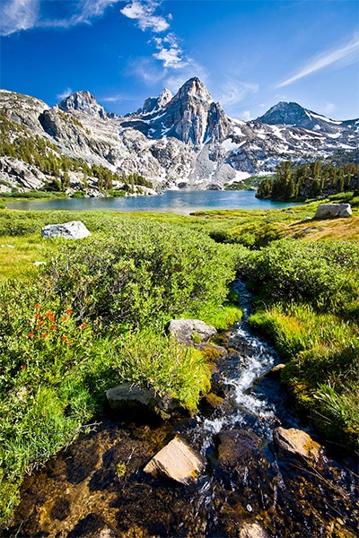 Rae Lakes Creek in Kings Canyon National Park, within the Sequoia-Kings Canyon biosphere reserve