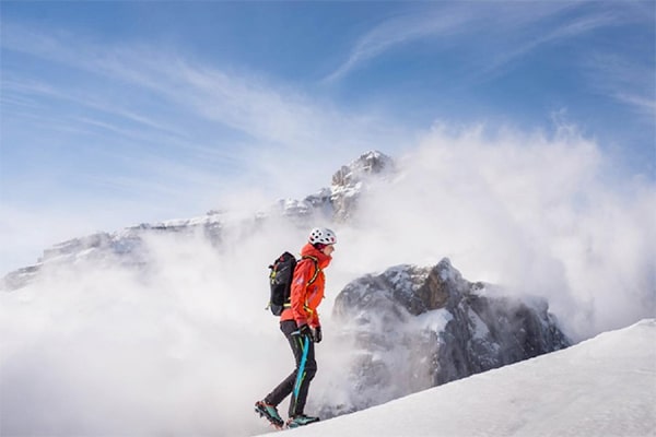 woman mountaineering