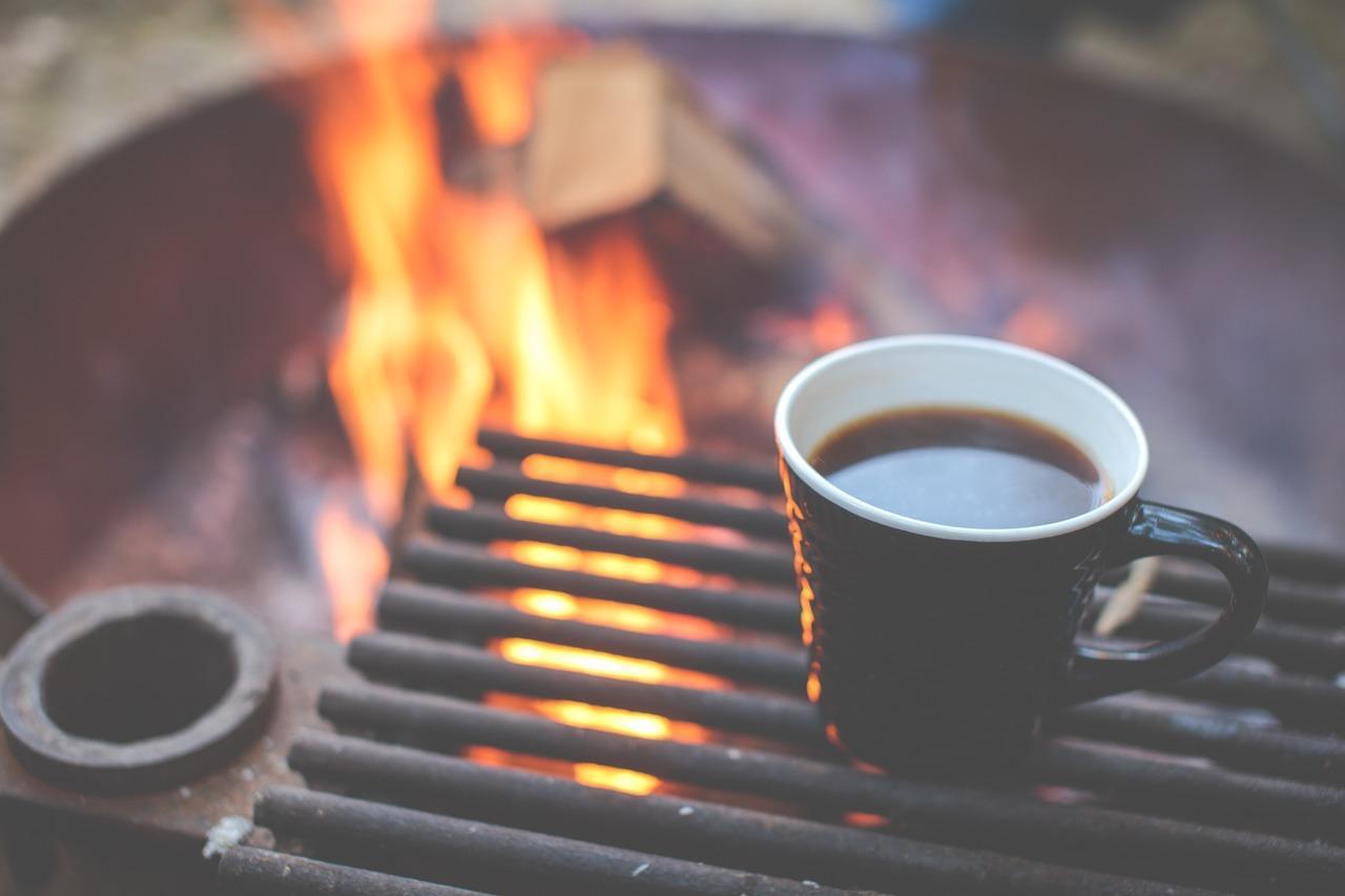 coffee over campfire