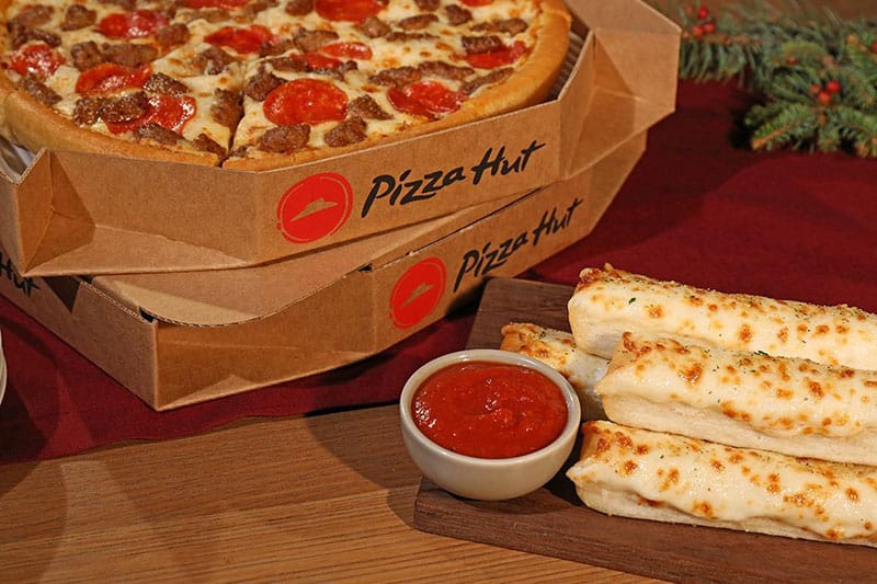 pizza hut pizza and breadsticks