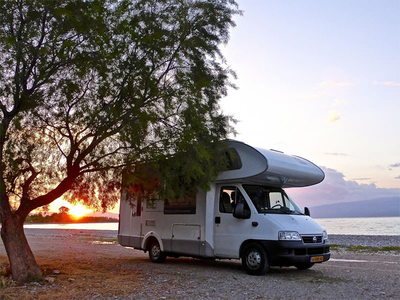 rv beach camping mini