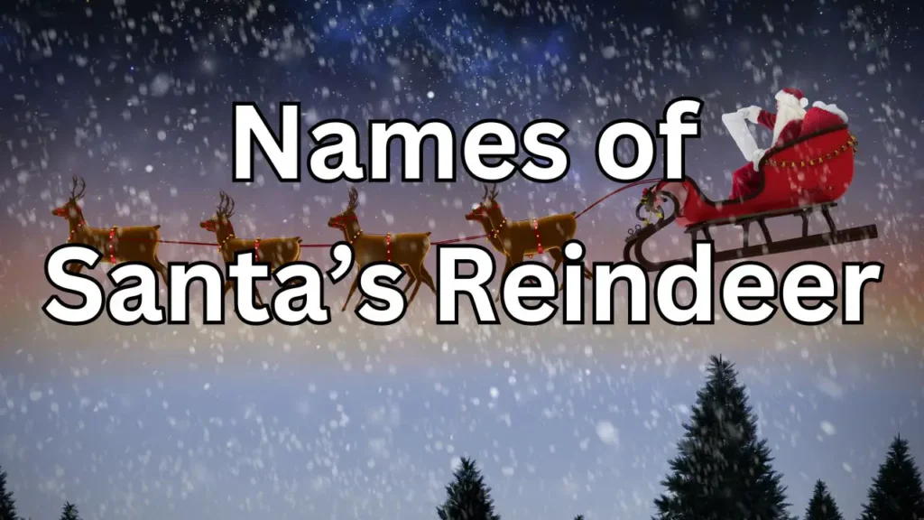 Santa’s Reindeer Names