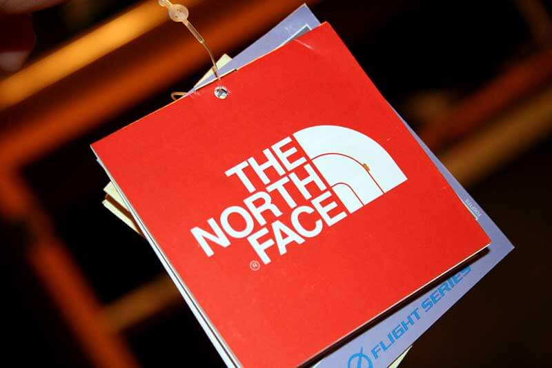 the north face clothing tag