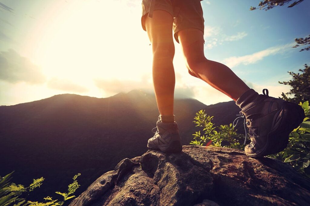 woman hiking boots